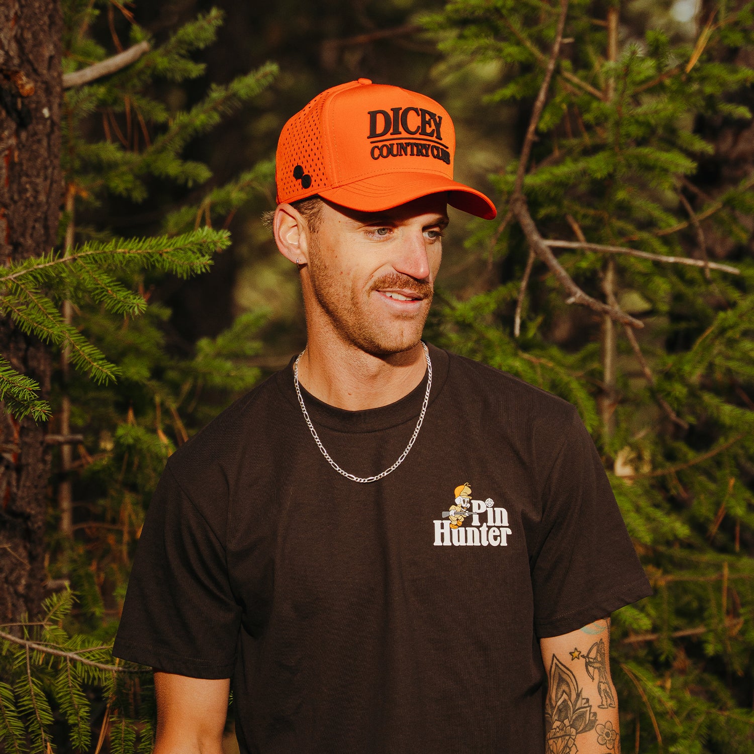 Lodge Orange Mesh Hat