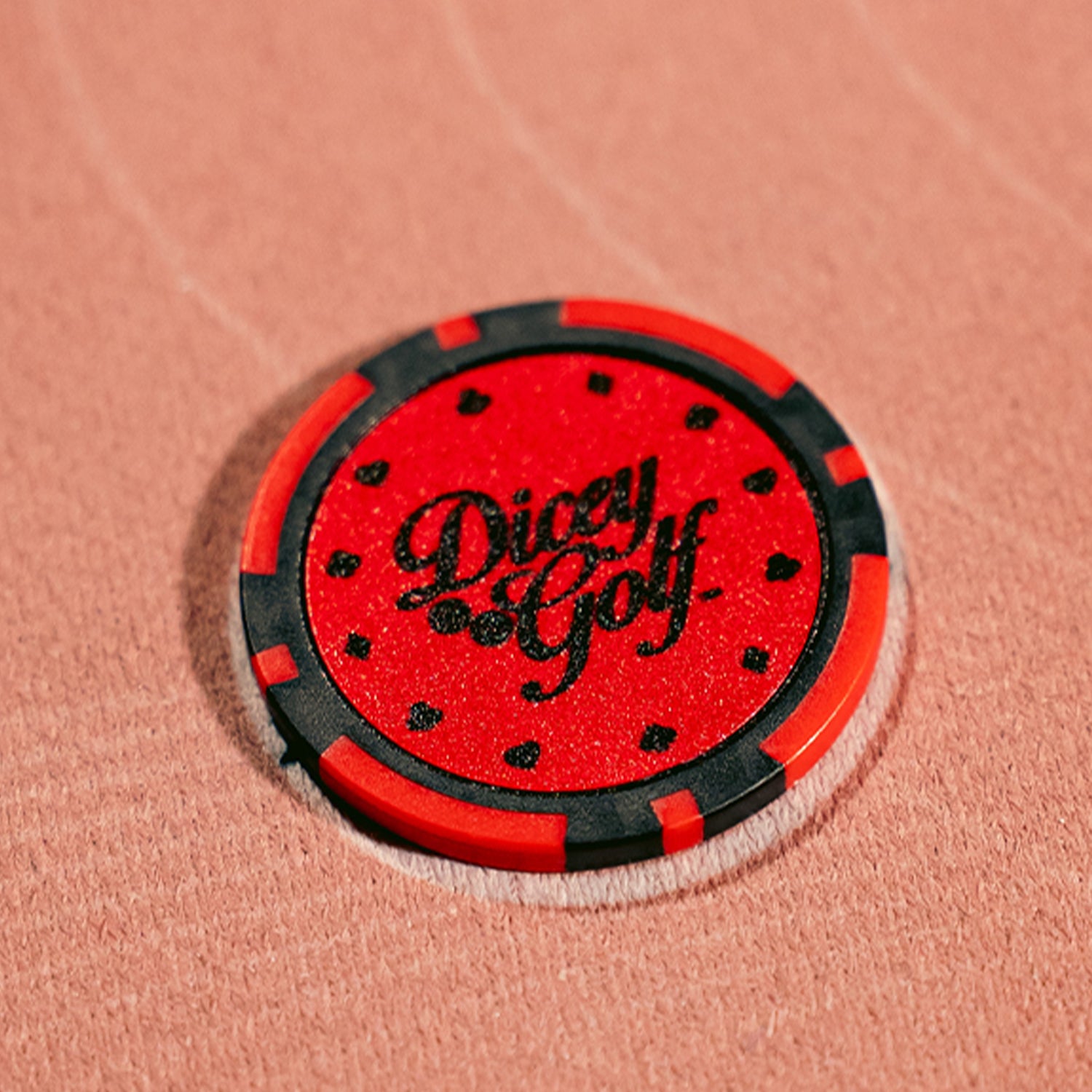 Red Casino Chip Ball Marker