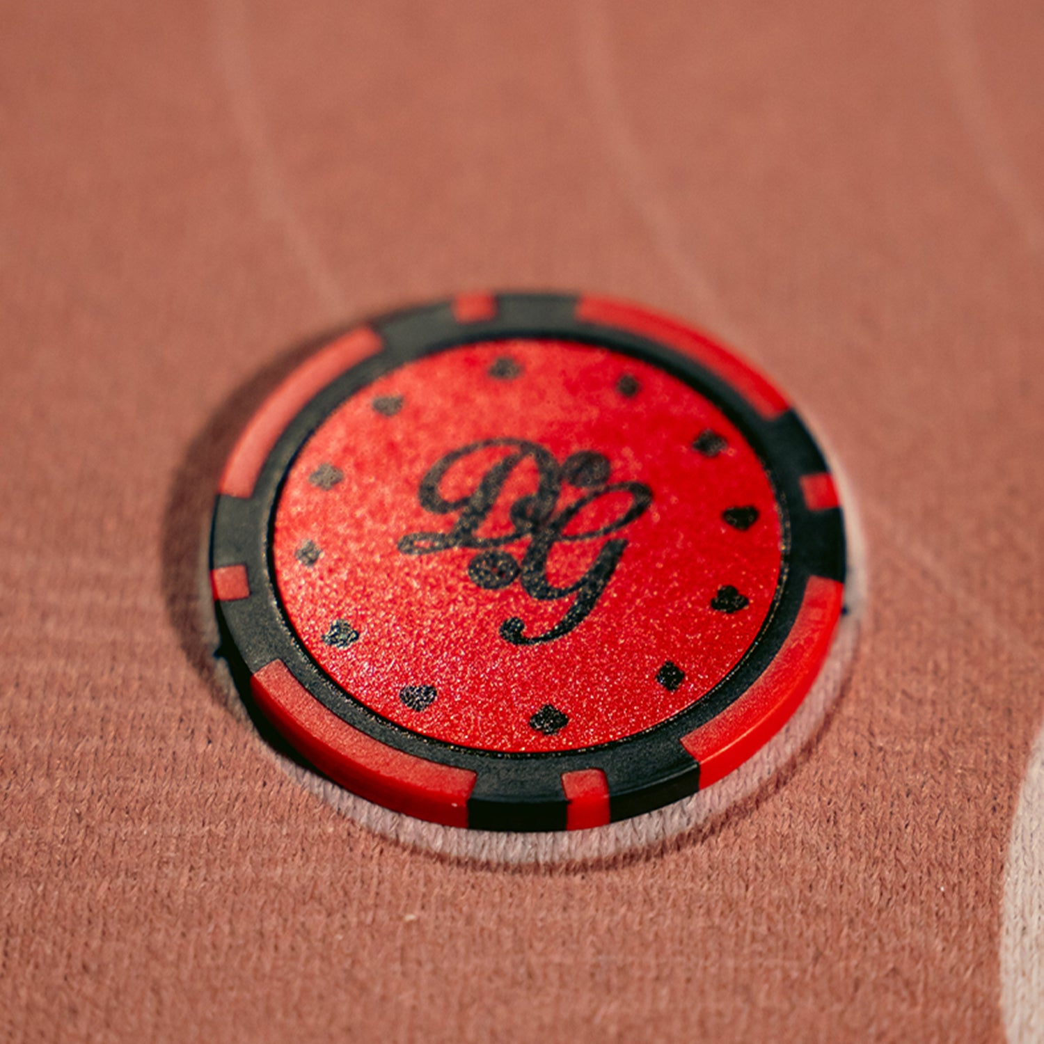 Red Casino Chip Ball Marker