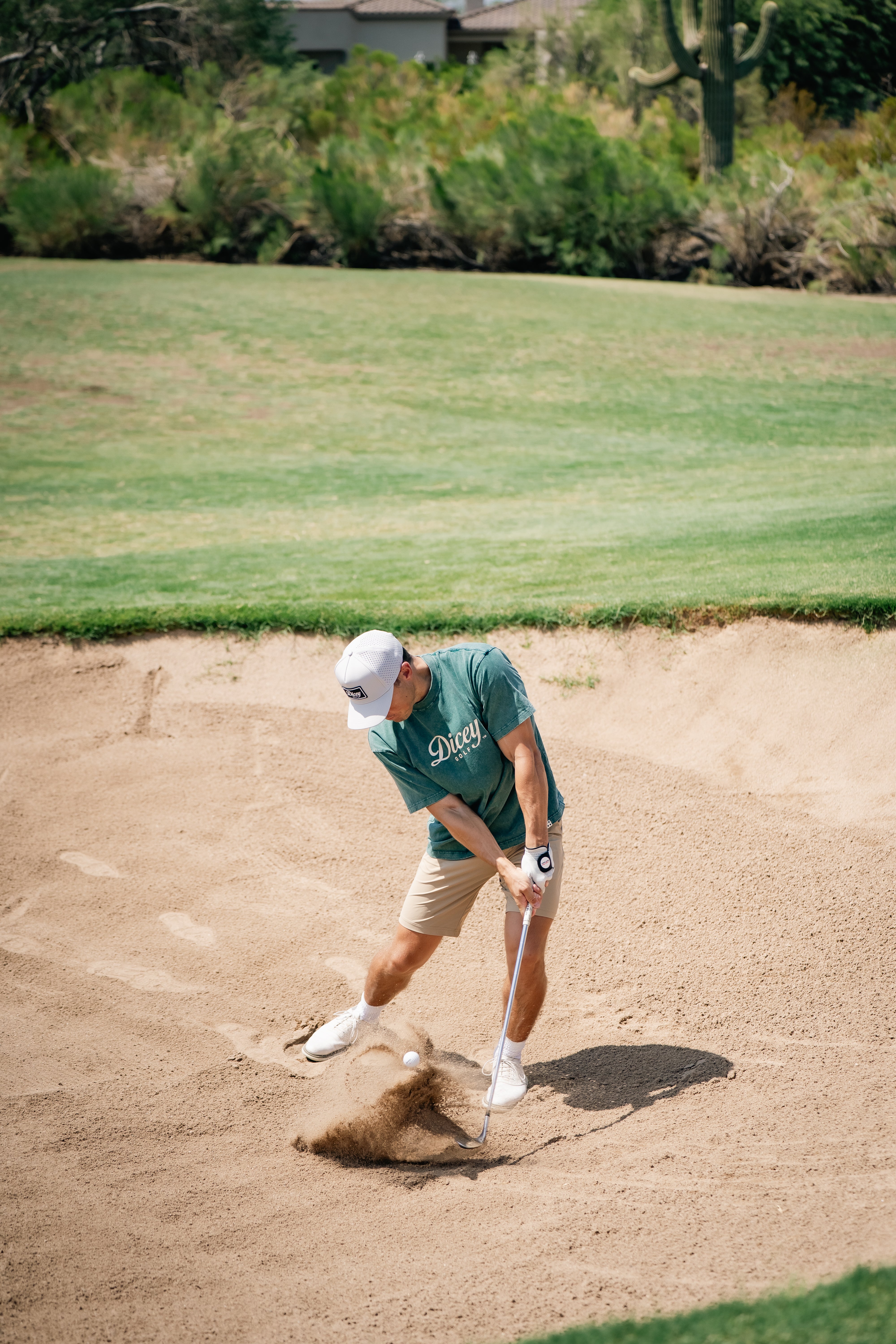 Green Dicey Staple Tee