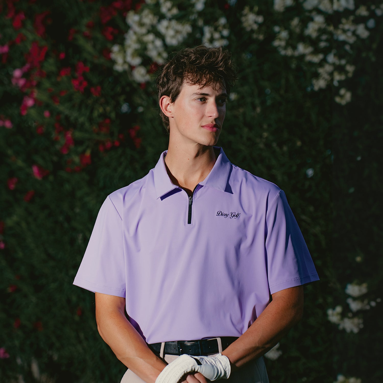 Lavender Haze Zipper Polo