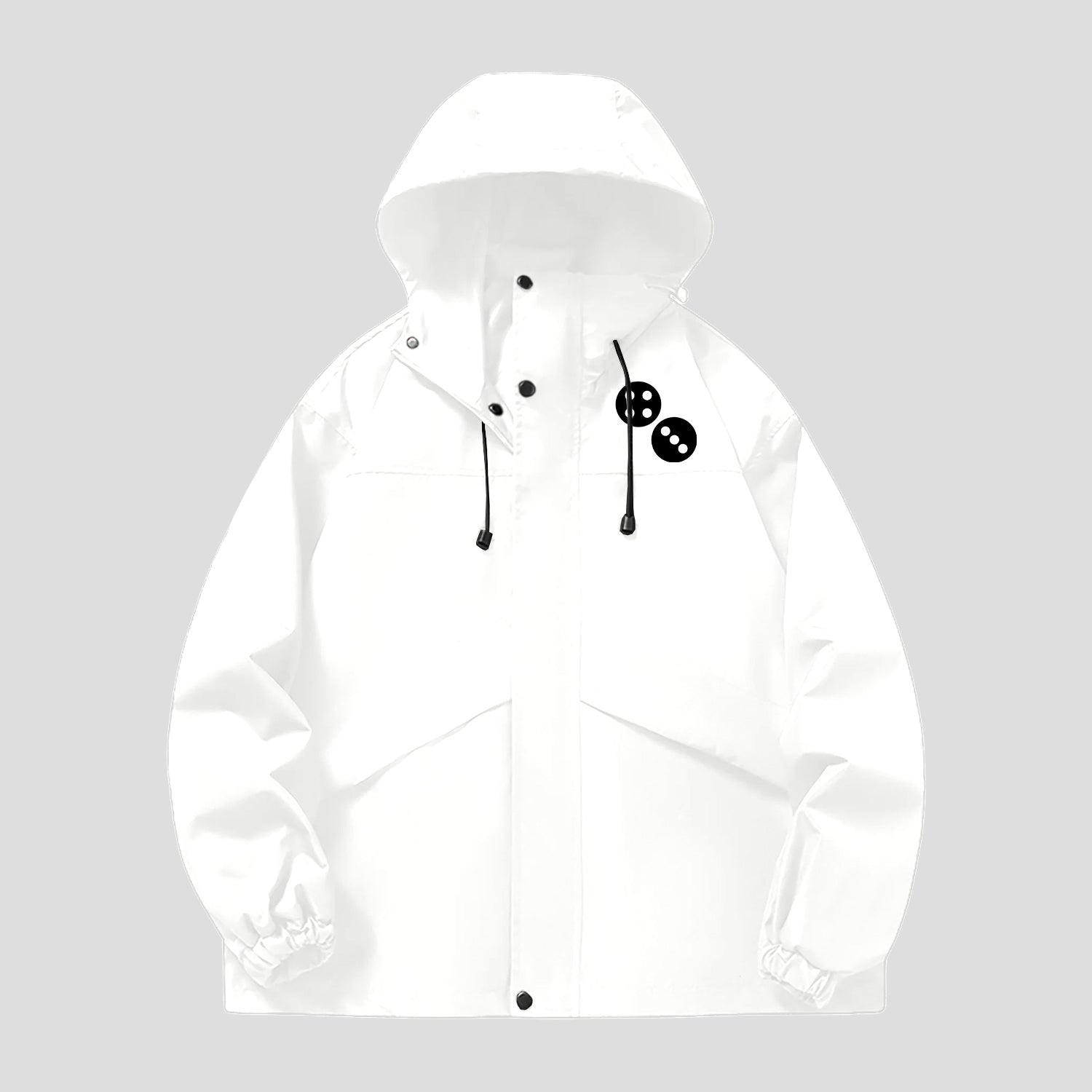 Dicey White Windbreaker Jacket