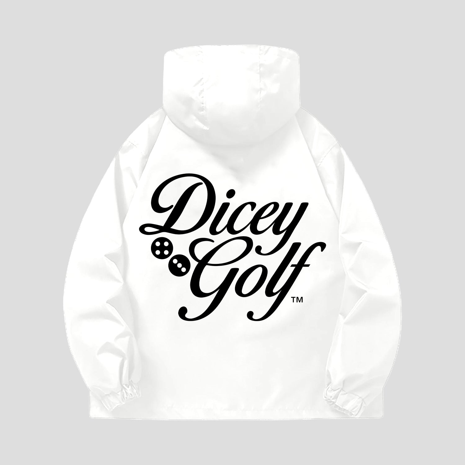 Dicey White Windbreaker Jacket