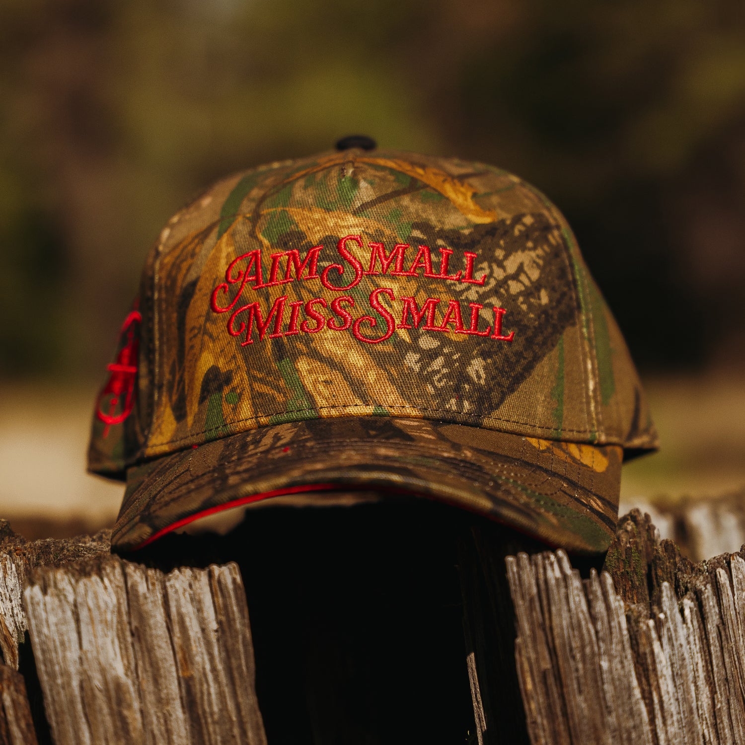 Aim Small, Miss Small Camo Hat