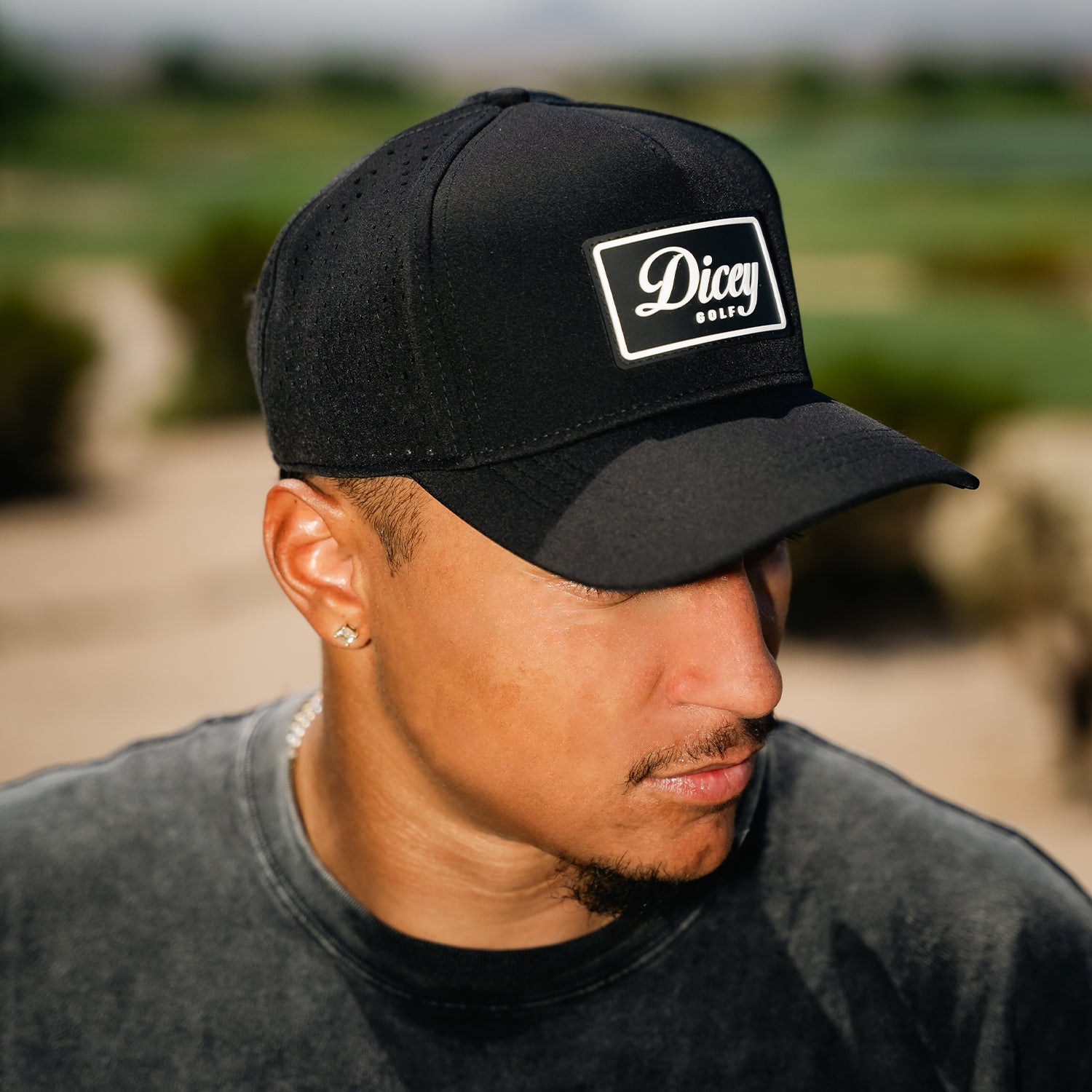Dicey Black Mesh Snapback