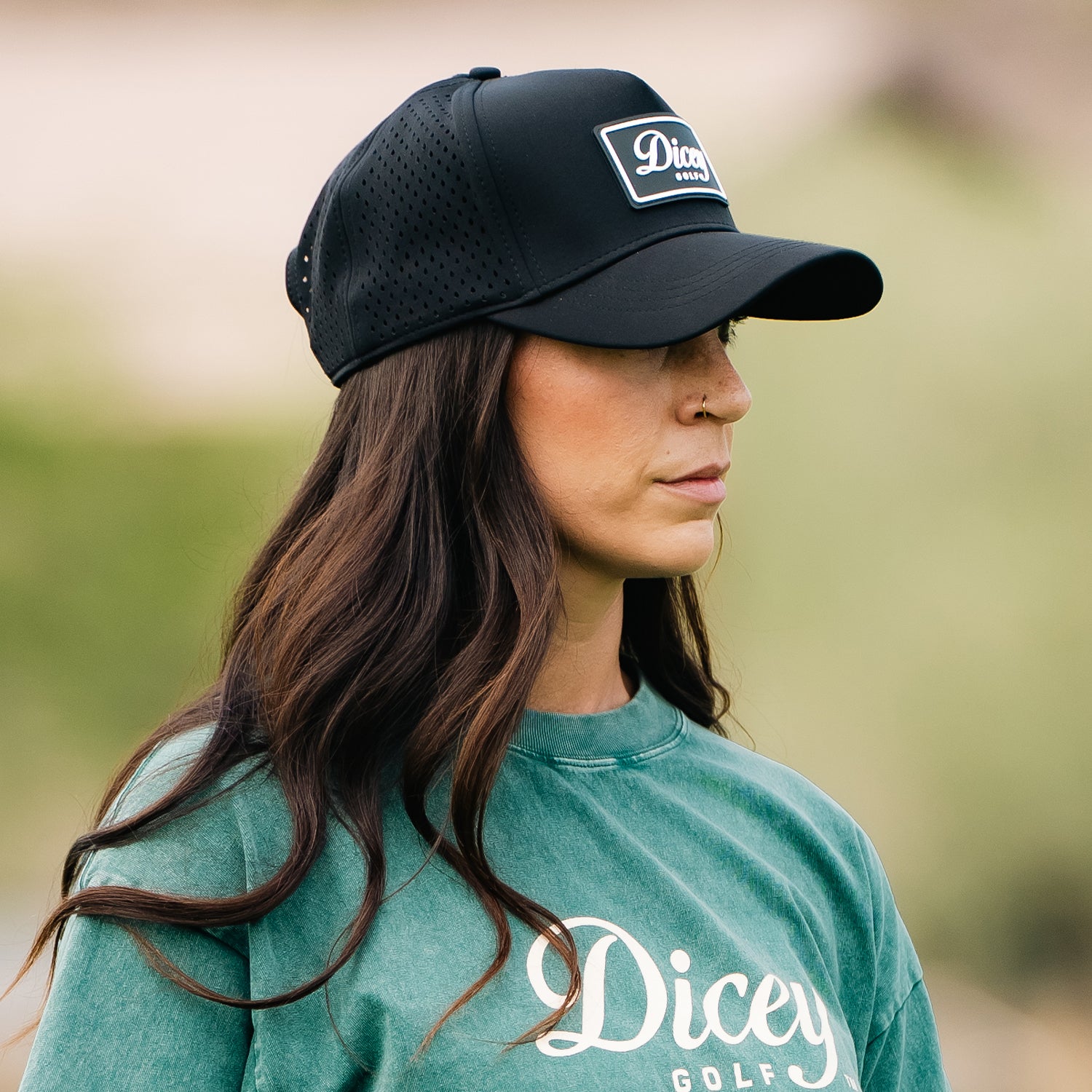 Dicey Black Mesh Snapback