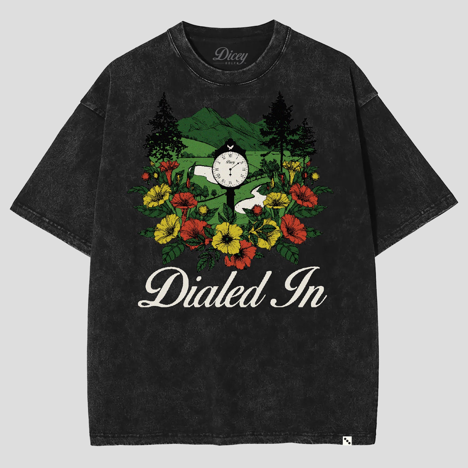 Dialed In Black Heavyweight Tee