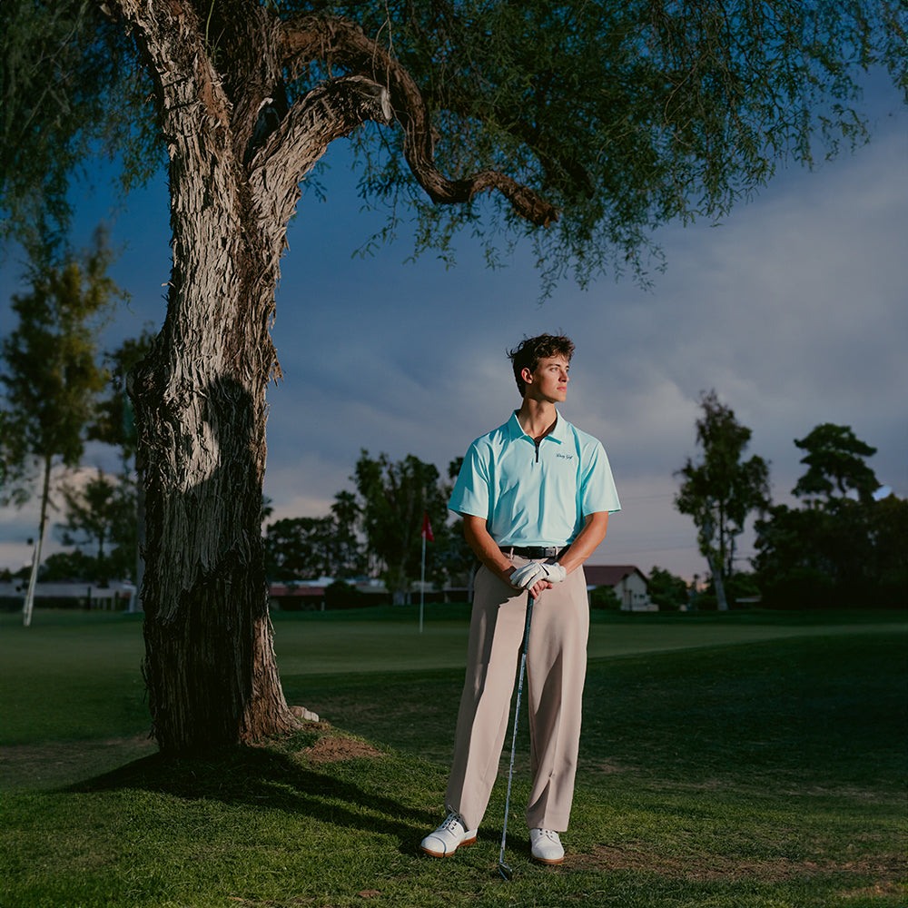 Sky Drive Zipper Polo
