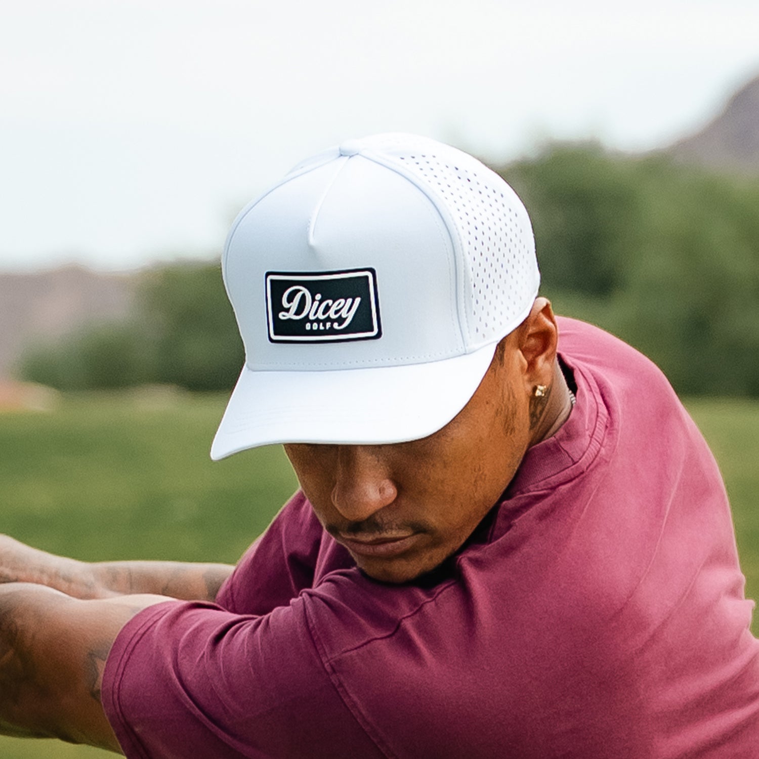 Dicey White Mesh Snapback