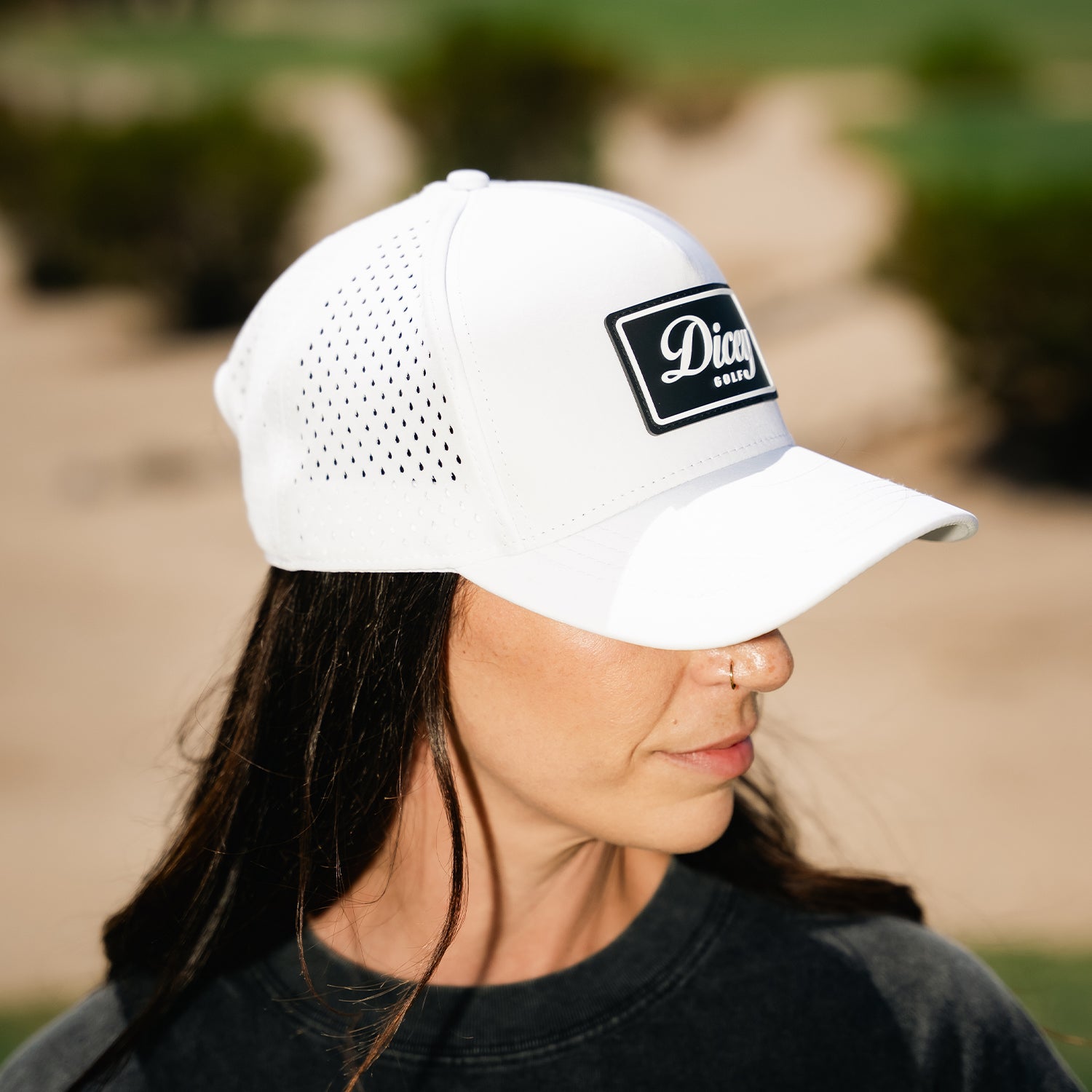 Dicey White Mesh Snapback