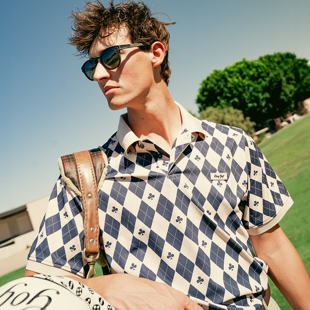 Navy Diamond Club Polo