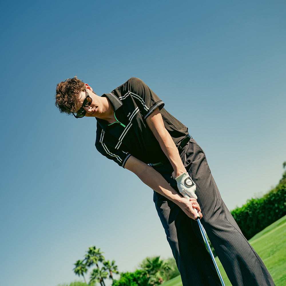 Neon Trailhead Zipper Polo