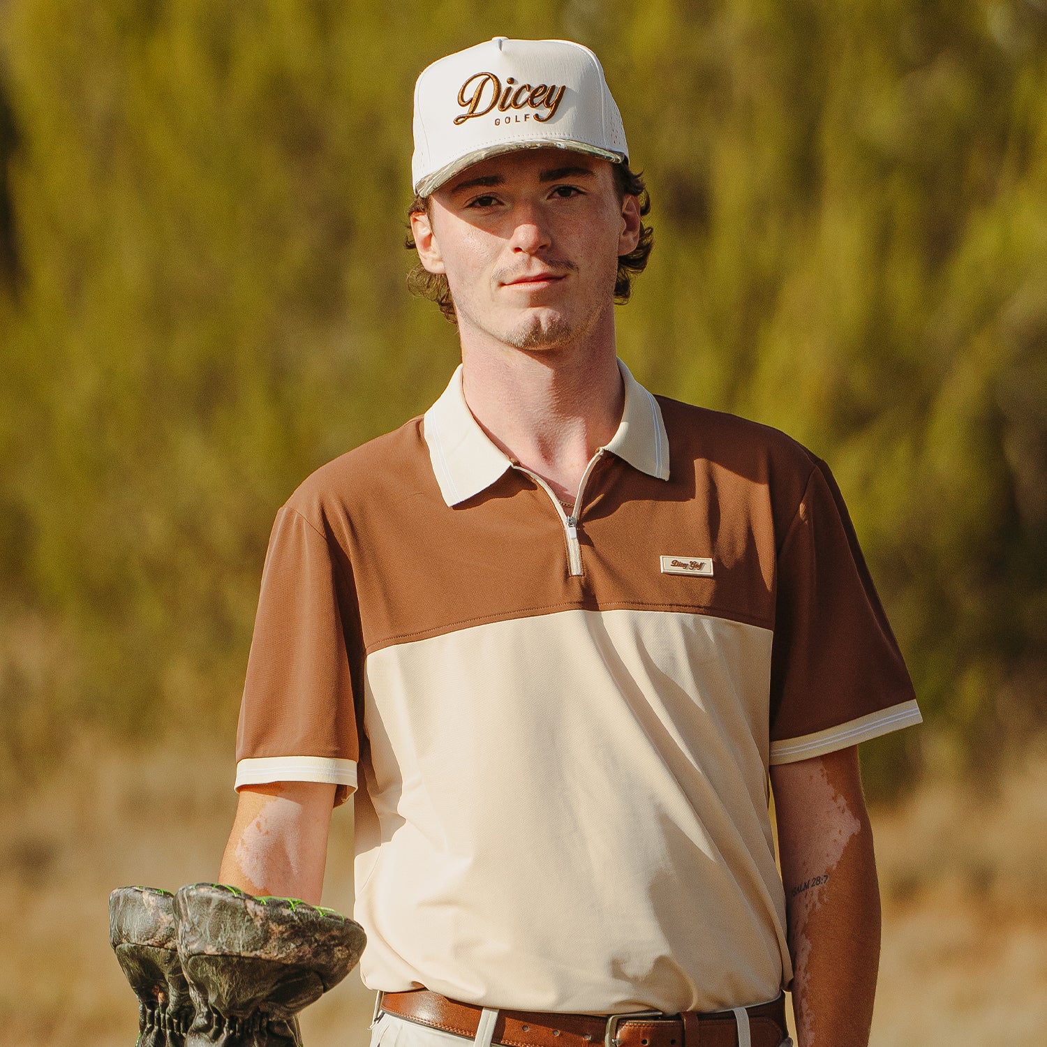 High Desert Split Zipper Polo