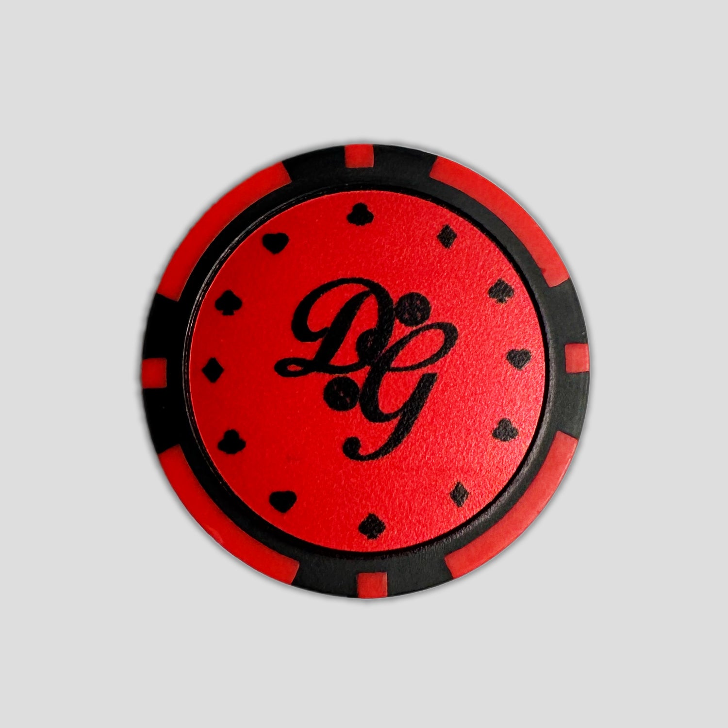 Red Casino Chip Ball Marker