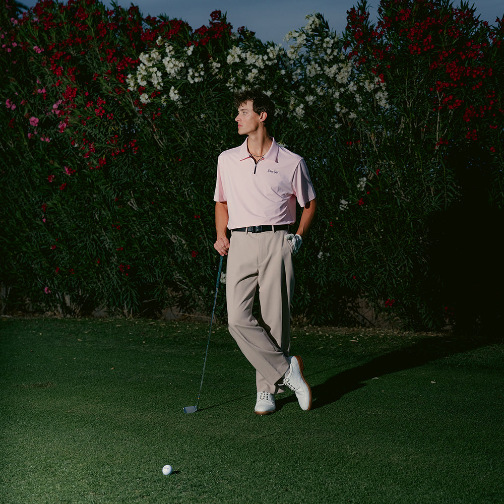 Desert Rose Zipper Polo