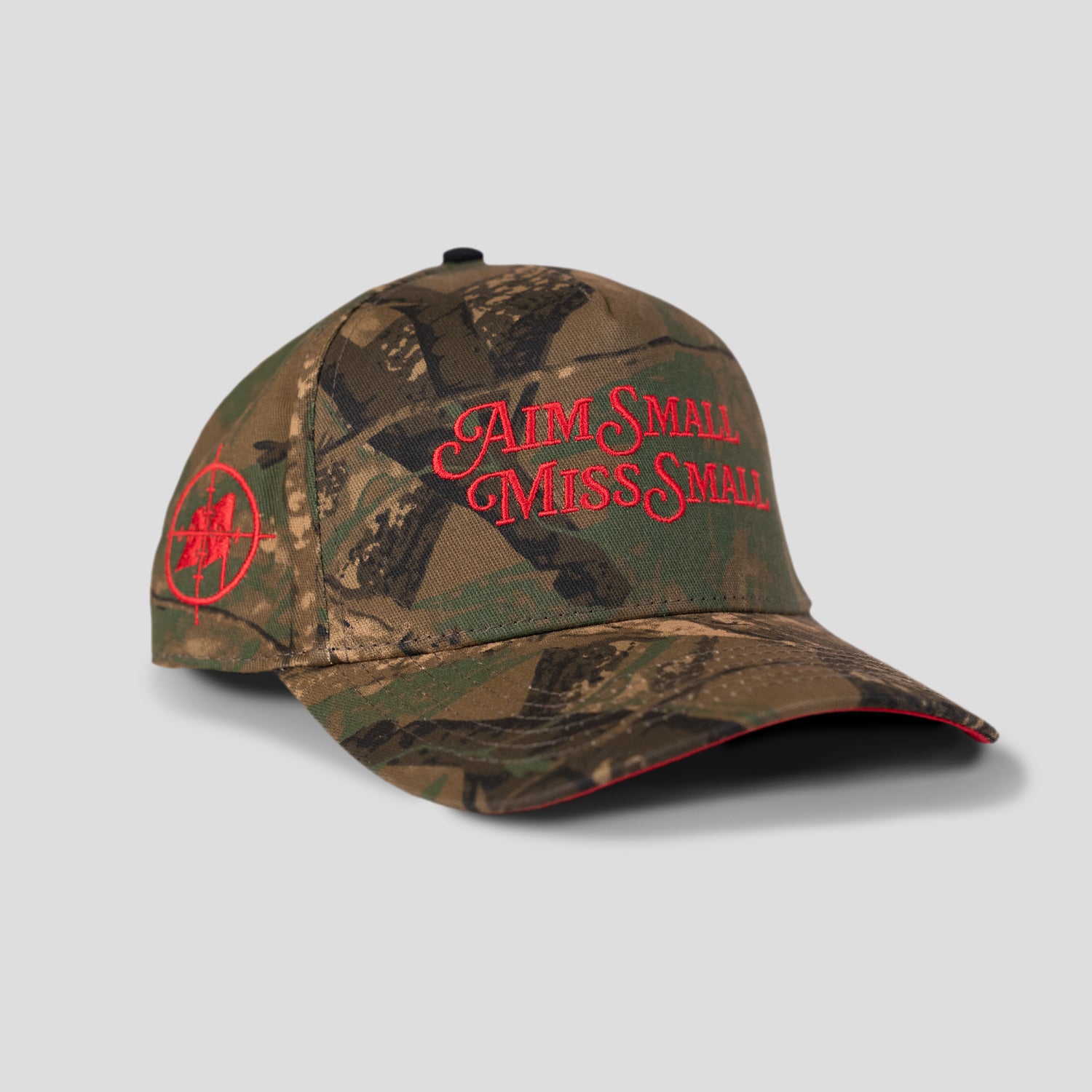 Aim Small, Miss Small Camo Hat