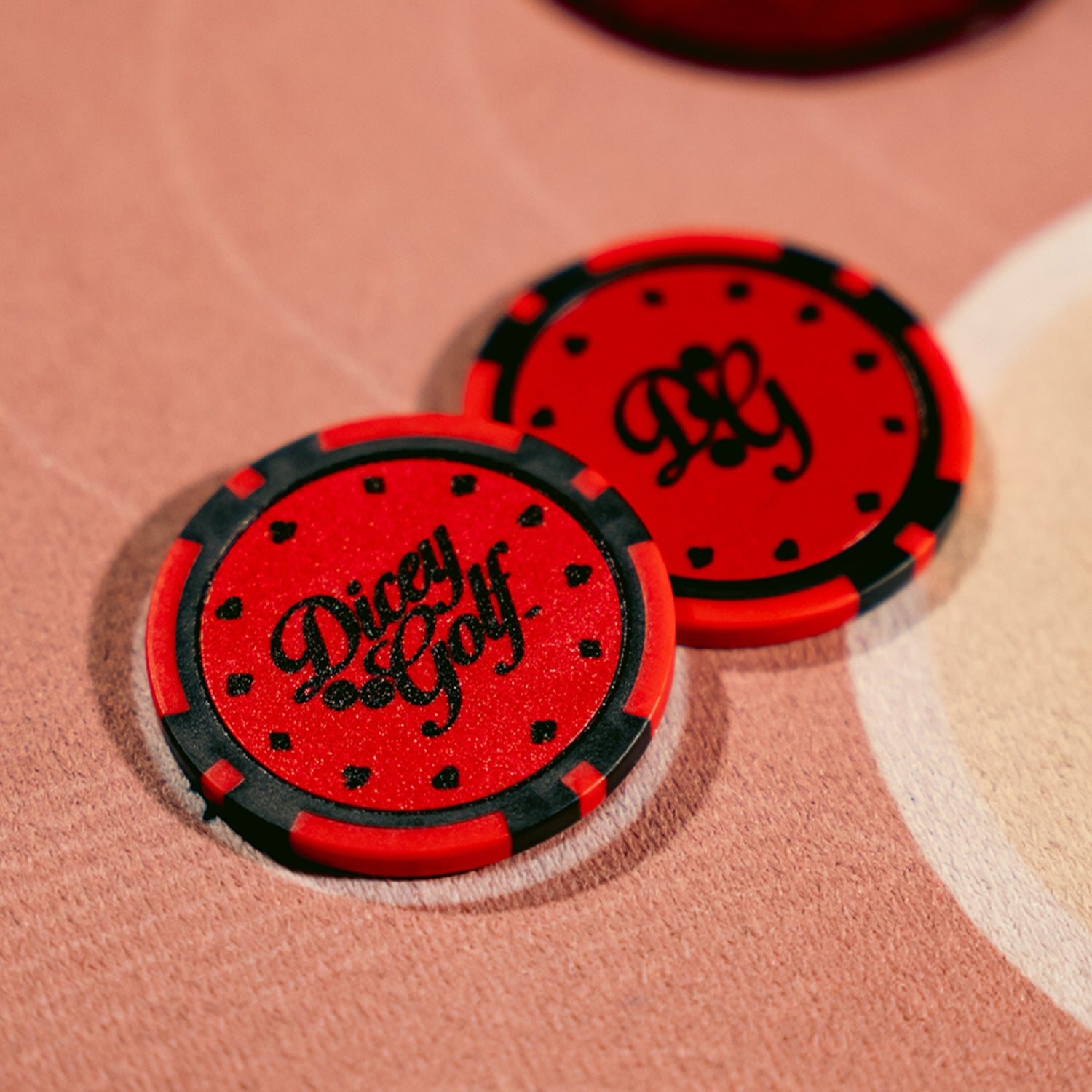 Red Casino Chip Ball Marker