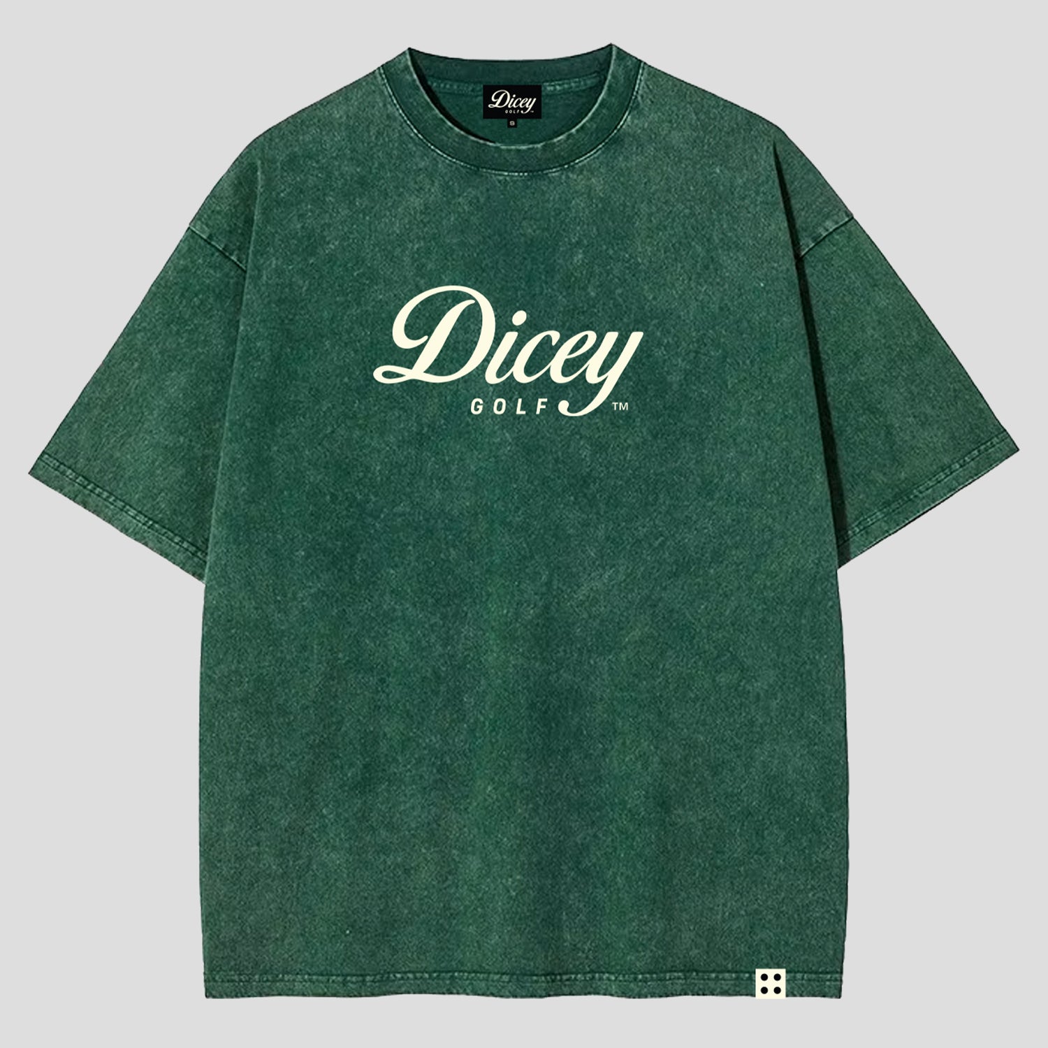 Green Dicey Heavyweight Staple Tee