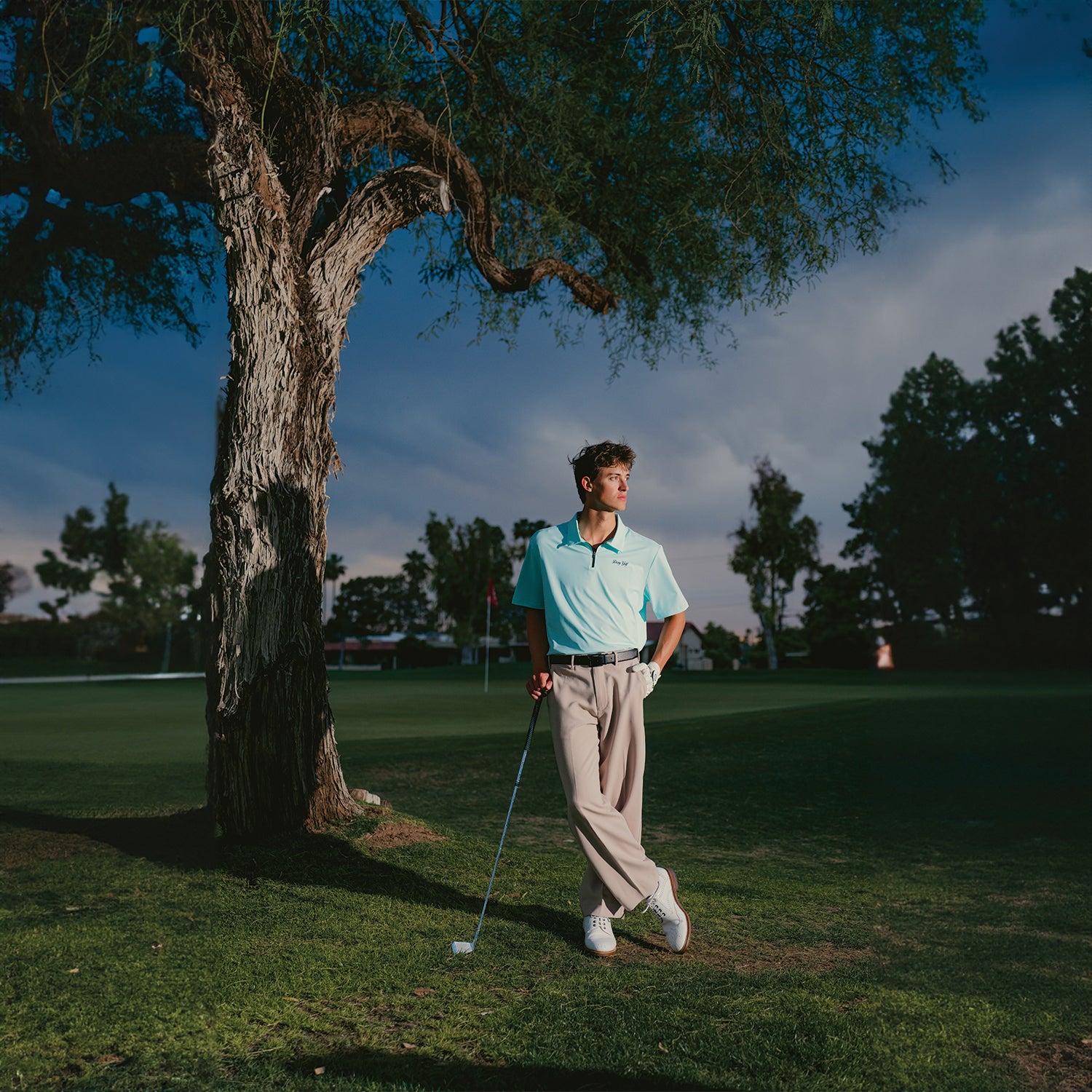 Sky Drive Zipper Polo