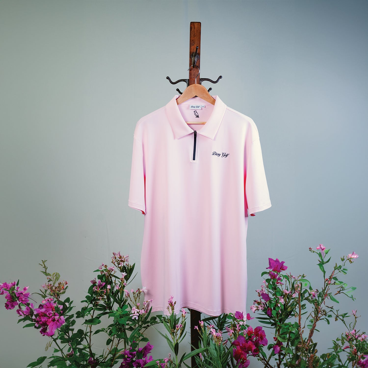 Desert Rose Zipper Polo