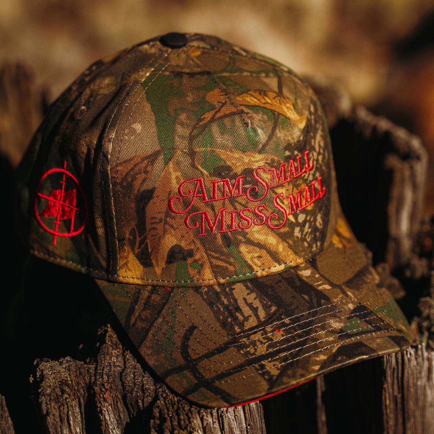 Aim Small, Miss Small Camo Hat