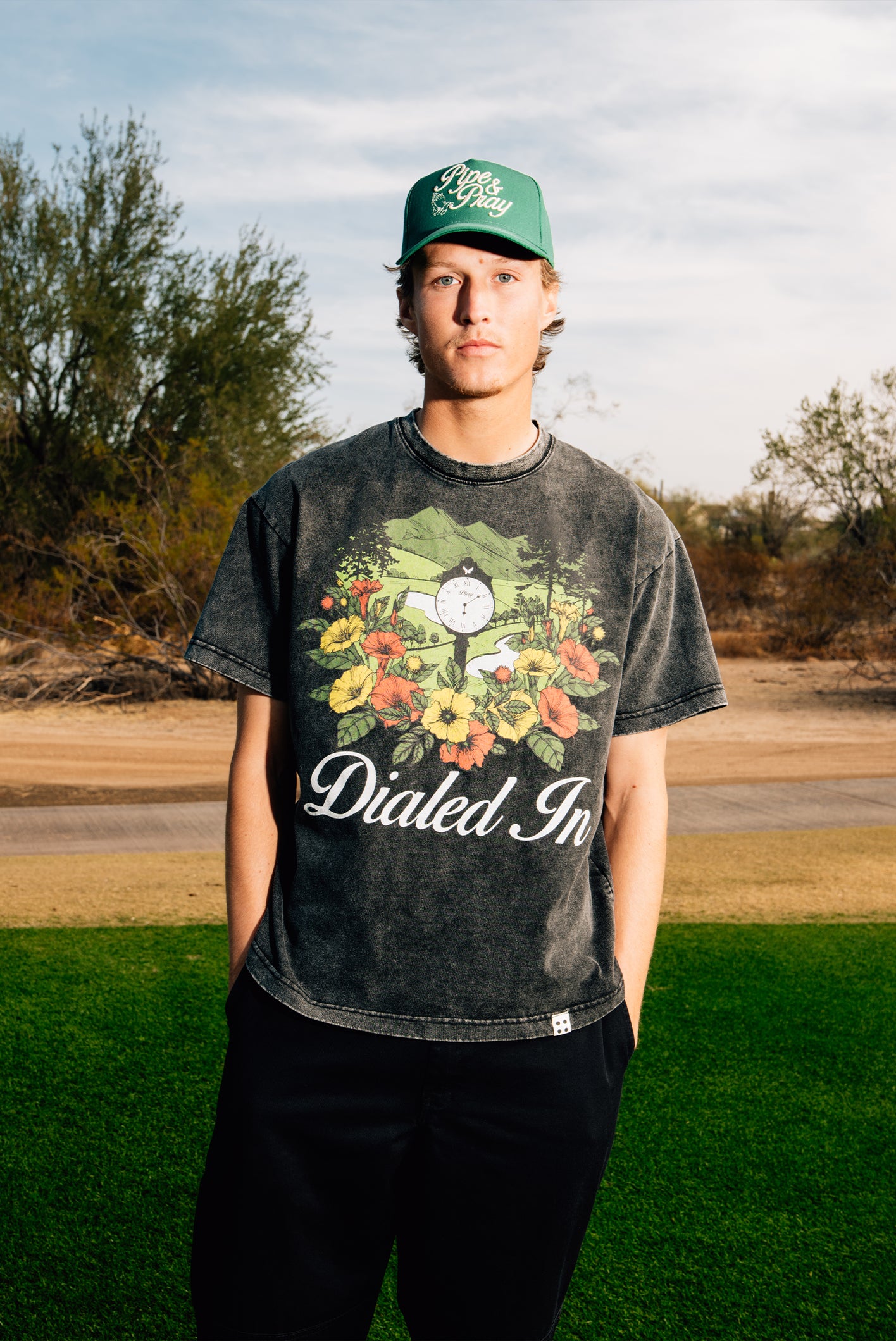 Dialed In Black Heavyweight Tee
