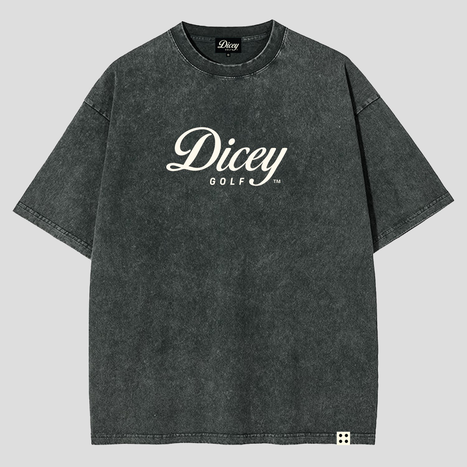 Black Dicey Staple Tee