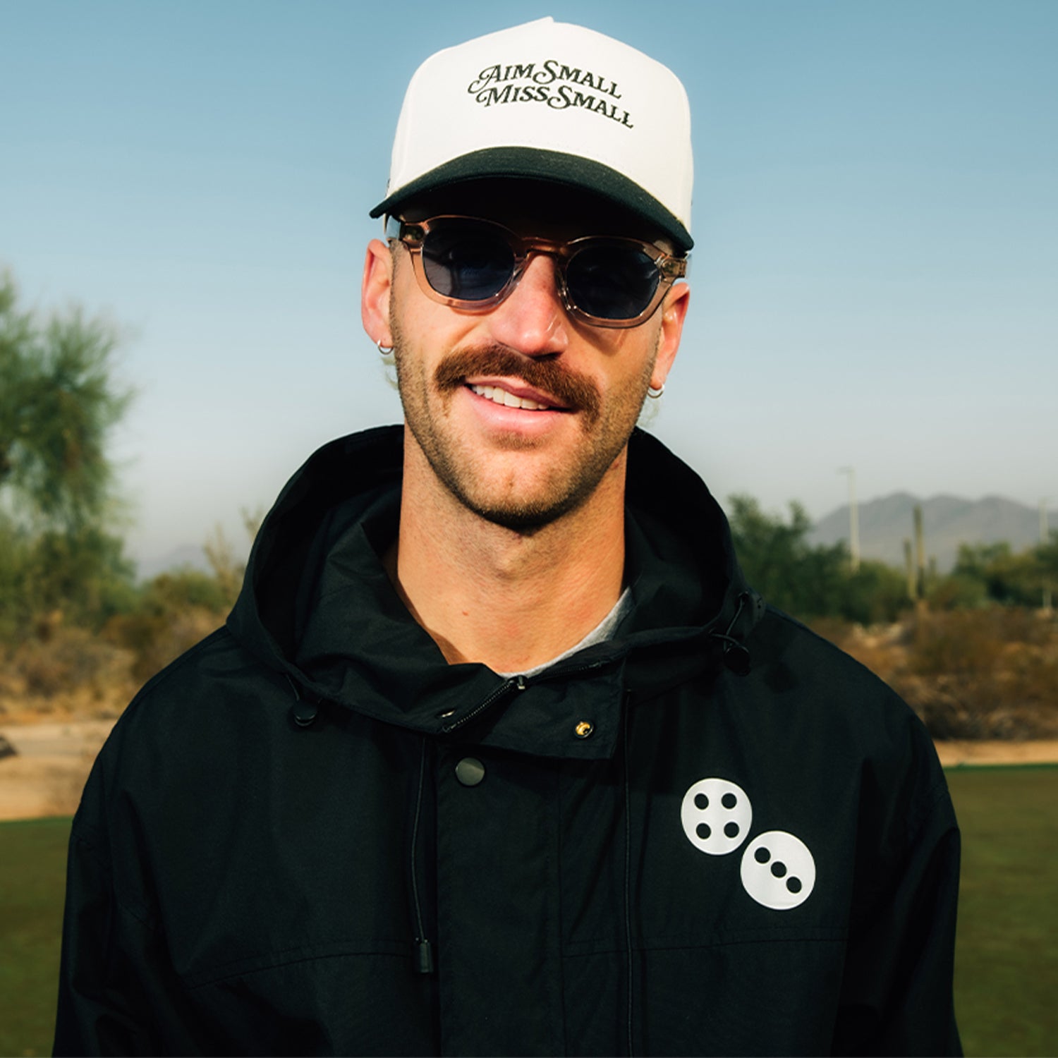 Dicey Black Windbreaker Jacket