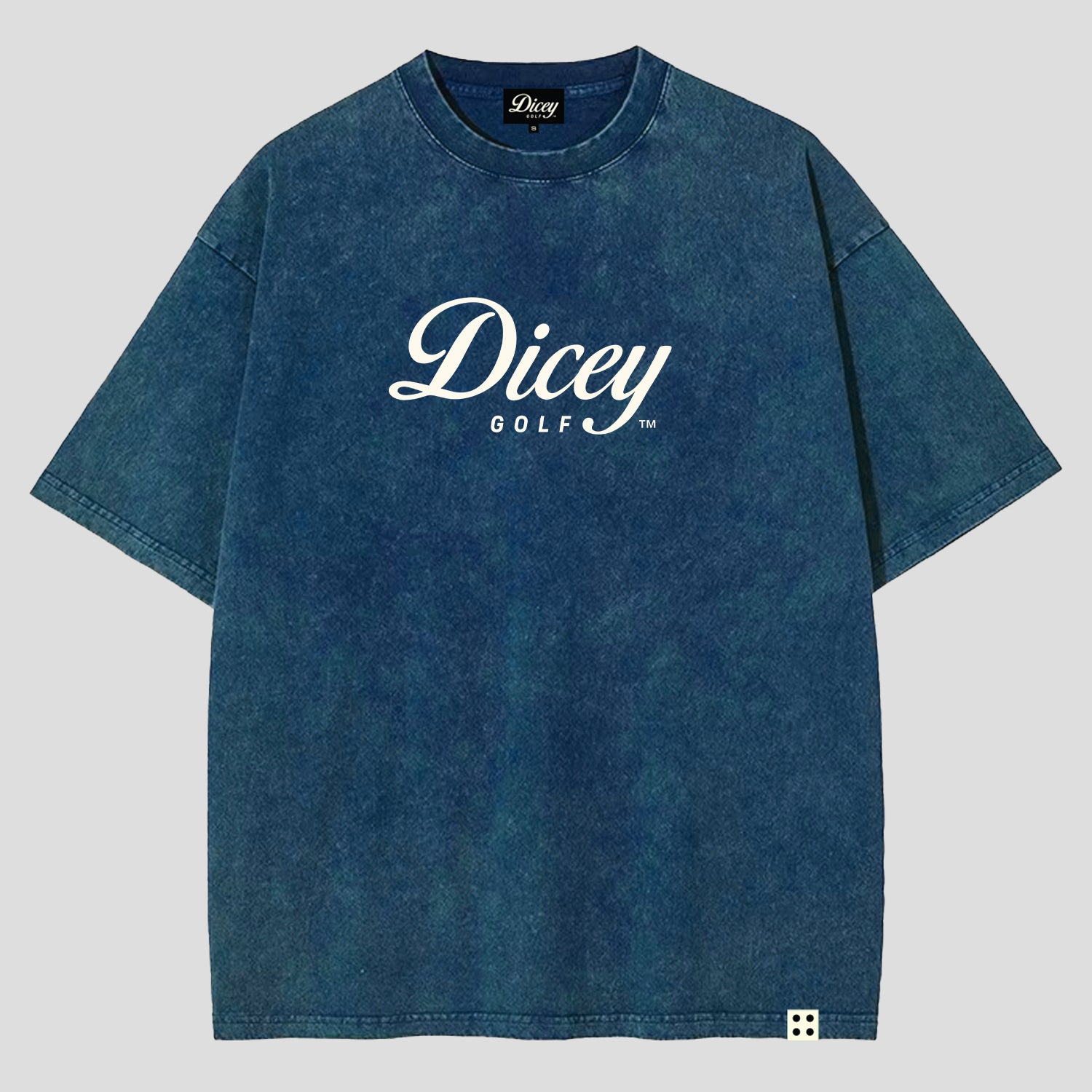 Blue Dicey Staple Tee