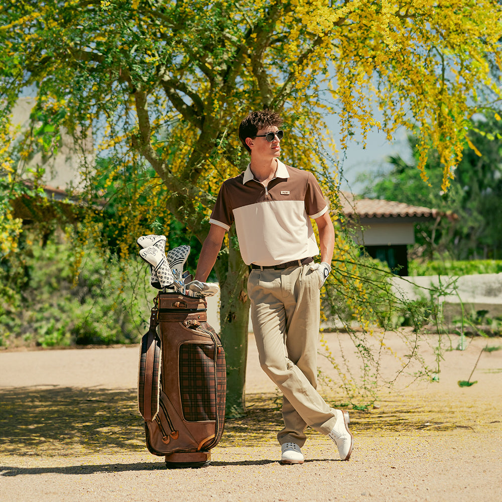 High Desert Split Zipper Polo