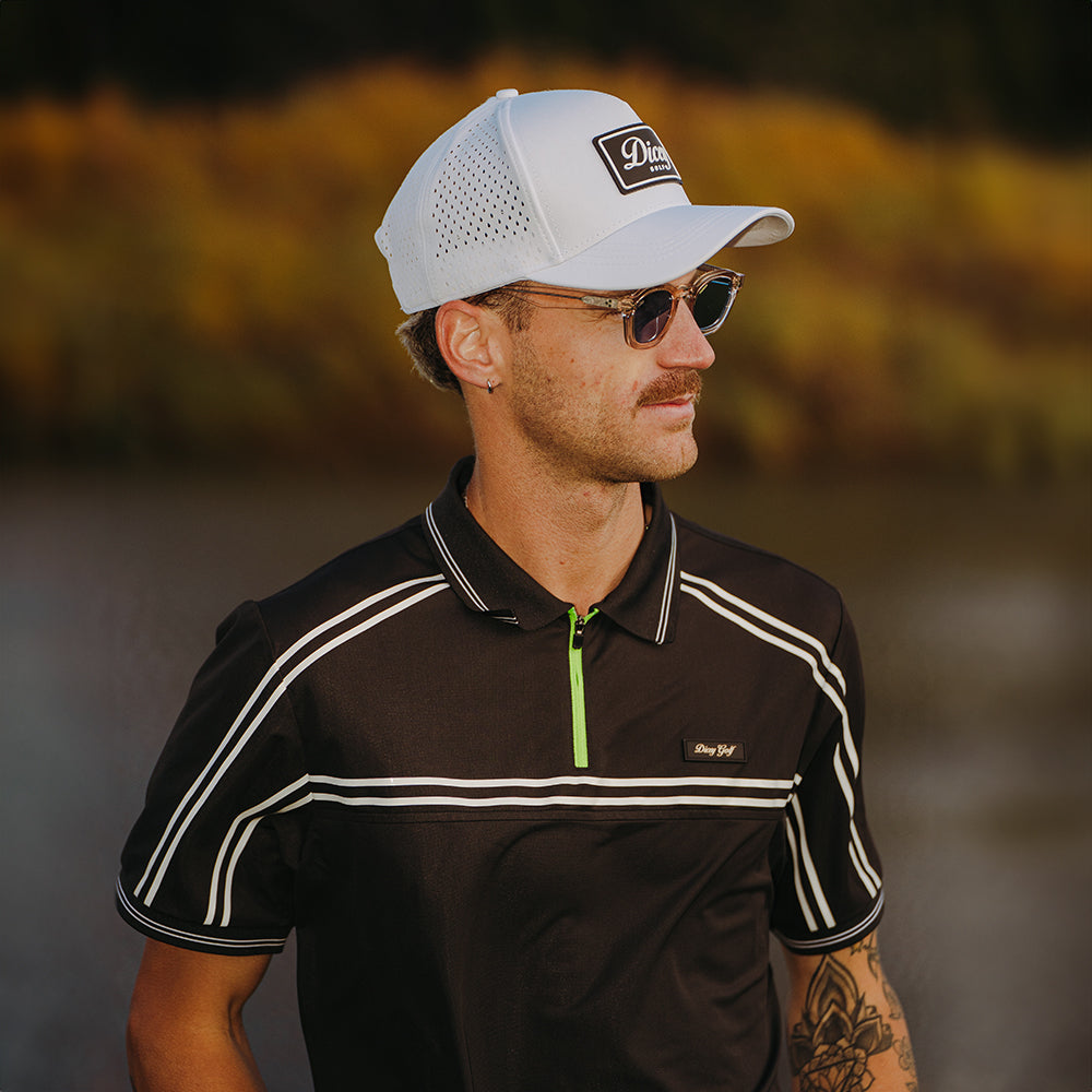 Neon Trailhead Zipper Polo