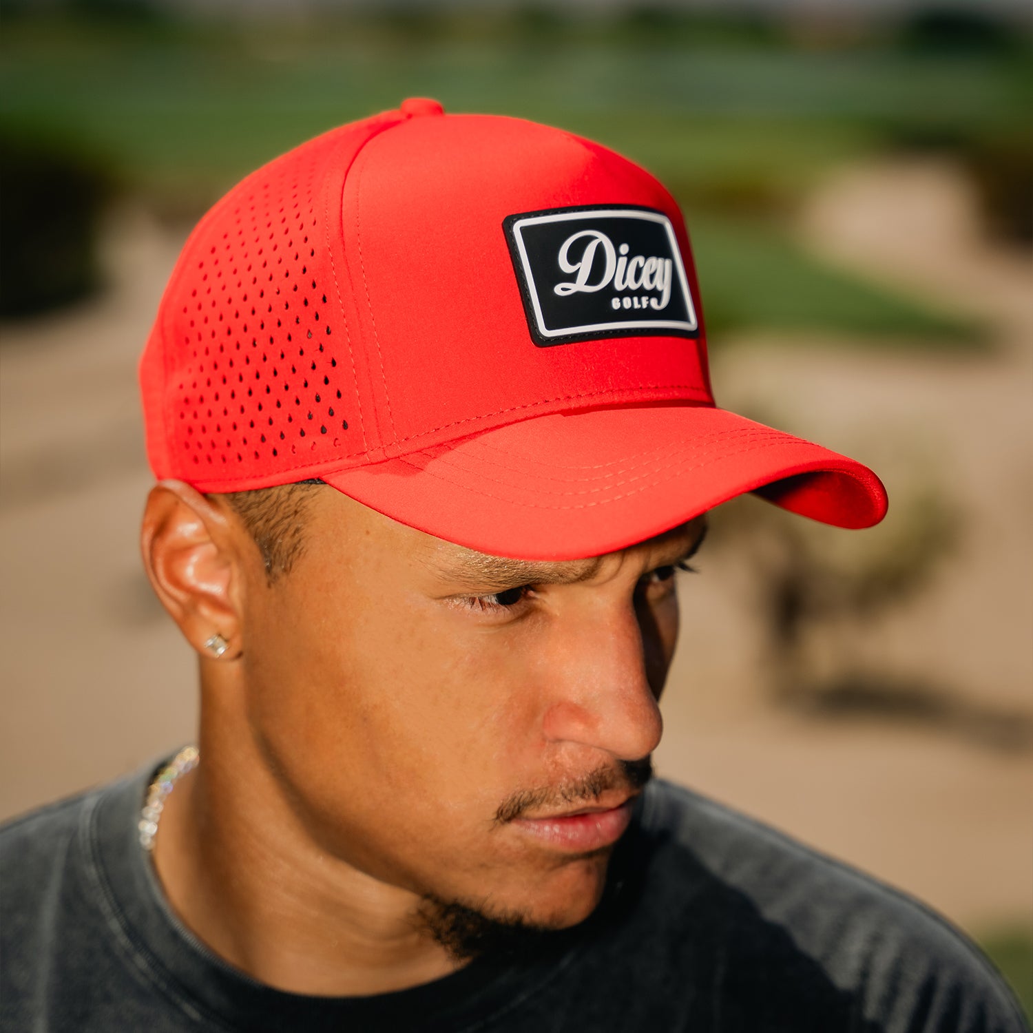 Dicey Red Mesh Snapback