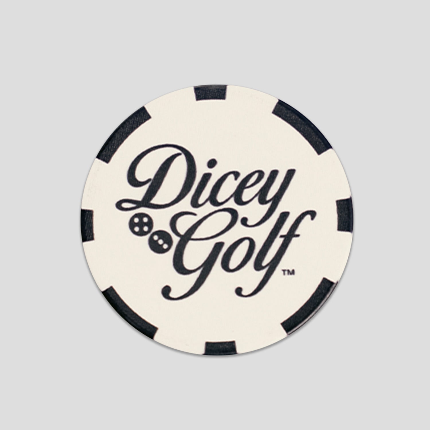 White Casino Chip Ball Marker